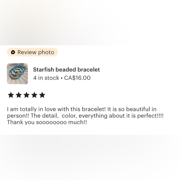 5/$20 ENTIRE SHOP CLEARANCE Starfish women’s bracelet jewelry 🩵🐚 - Picture 2 of 3